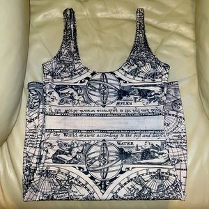 Blackmilk Ancient Maps Dress NWOT Size Small